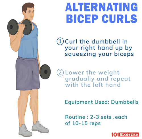 Standing Bicep Cable Curl Alternative