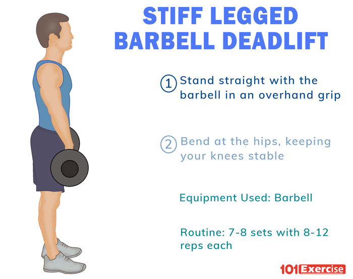 Stiff-Legged Barbell Deadlift